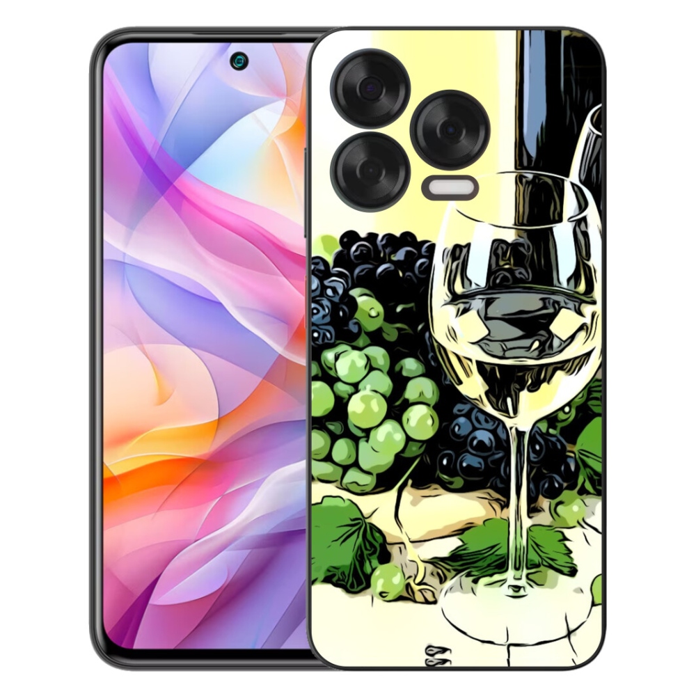 Gélový kryt mmCase na ZTE Blade V70 Vita - pohár vína