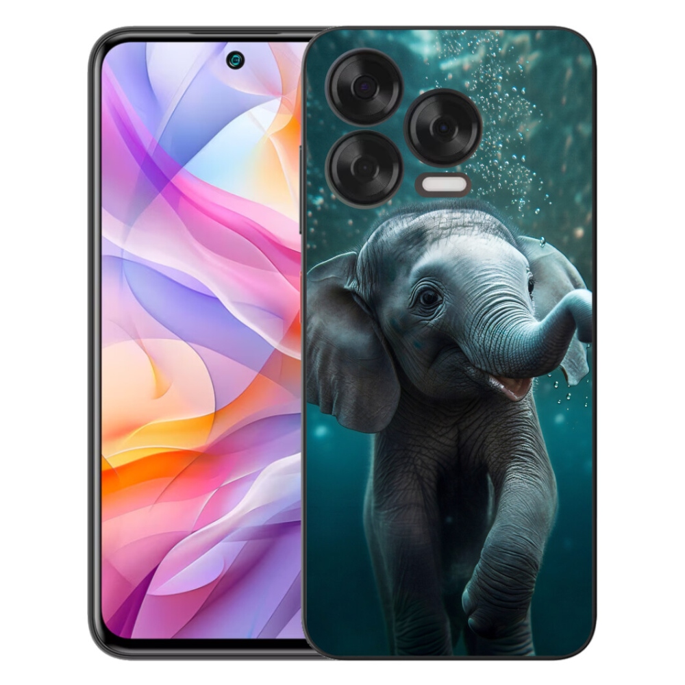 Gélový kryt mmCase na ZTE Blade V70 Vita - sloník pod vodou