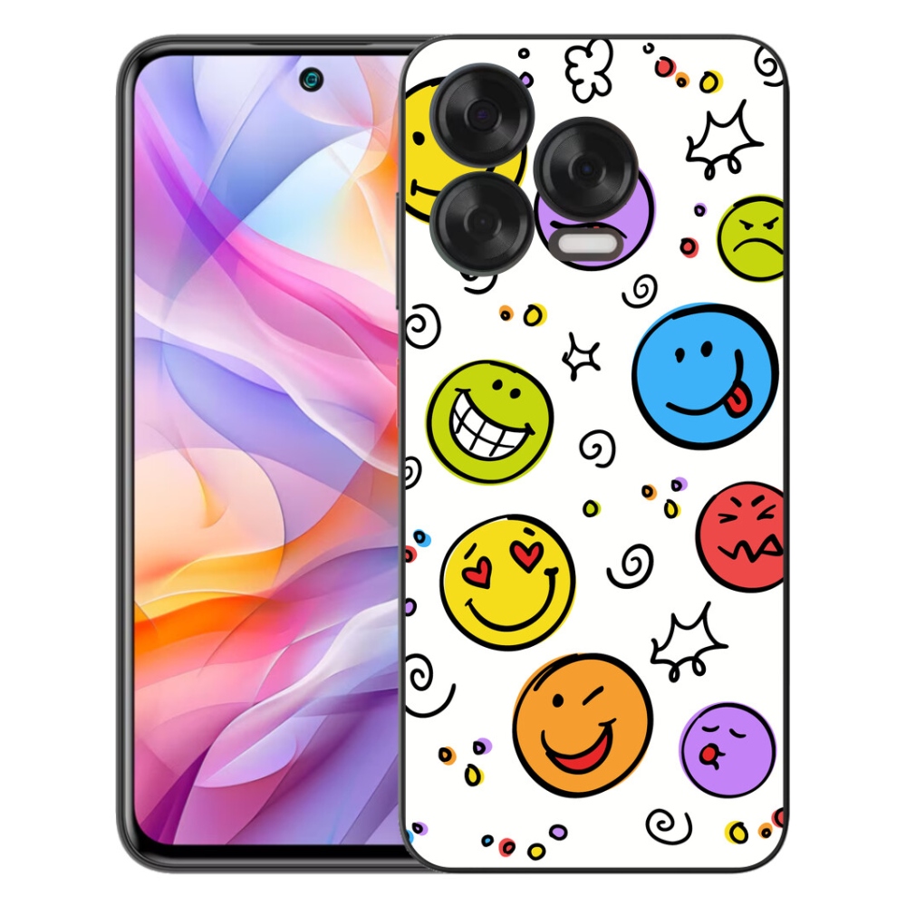 Gélový kryt mmCase na ZTE Blade V70 Vita - smajlíci