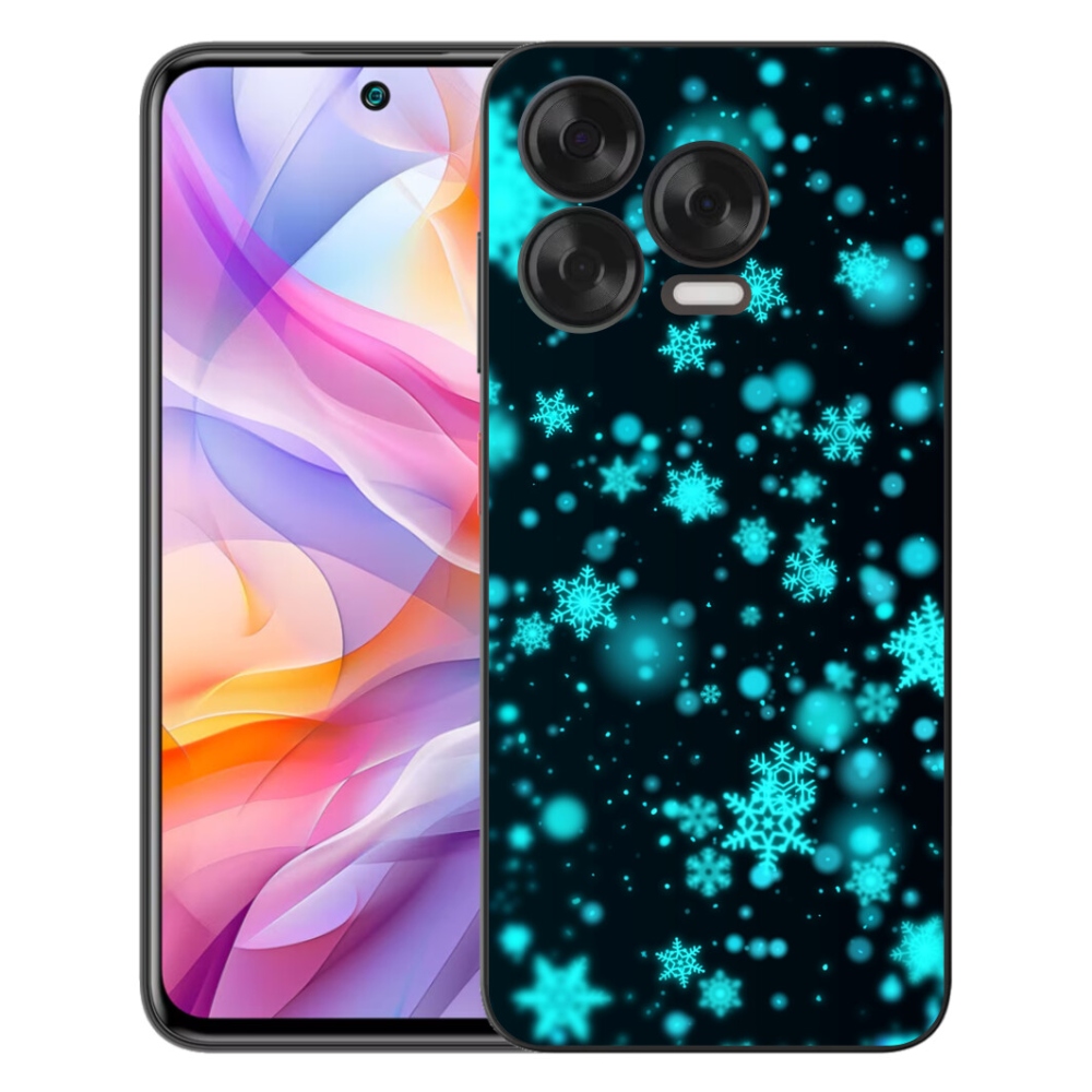 Gélový kryt mmCase na ZTE Blade V70 Vita - snehové vločky 1