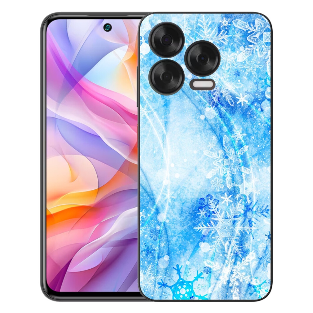 Gélový kryt mmCase na ZTE Blade V70 Vita - snehové vločky