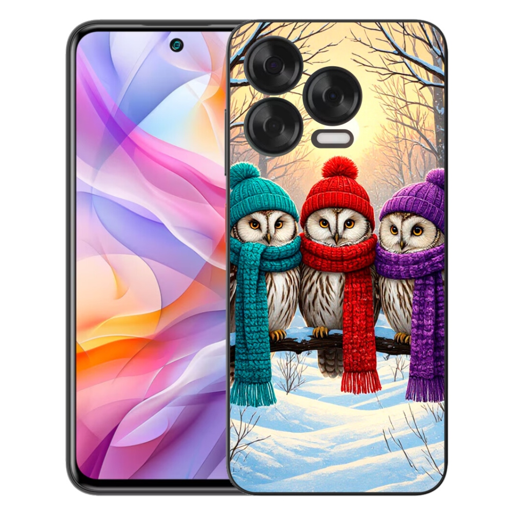 Gélový kryt mmCase na ZTE Blade V70 Vita - soví priatelia