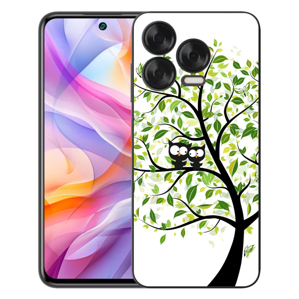 Gélový kryt mmCase na ZTE Blade V70 Vita - malej sovy na strome