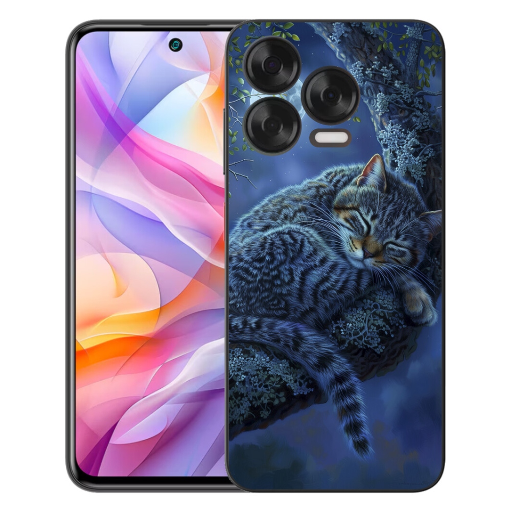 Gélový kryt mmCase na ZTE Blade V70 Vita - spiaca mačka