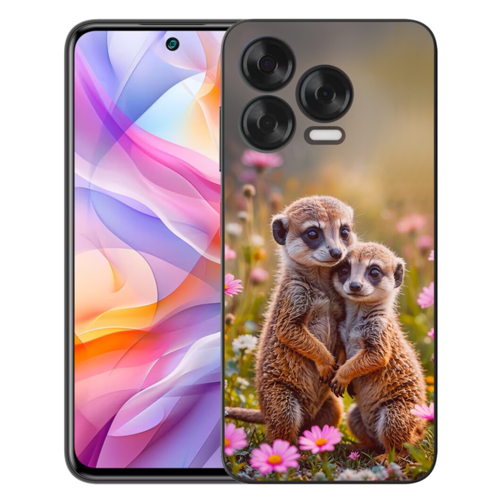 Gélový kryt mmCase na ZTE Blade V70 Vita - surikatí duo