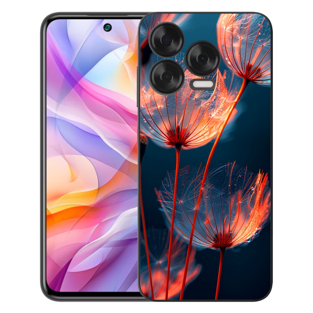 Gélový kryt mmCase na ZTE Blade V70 Vita - svetielkujúca páperie