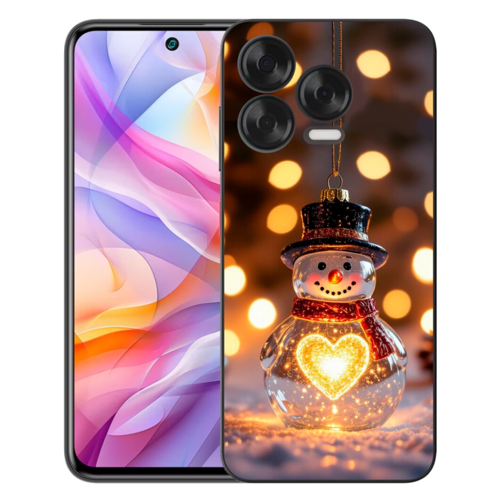 Gélový kryt mmCase na ZTE Blade V70 Vita - svietiaci vianočný snehuliak