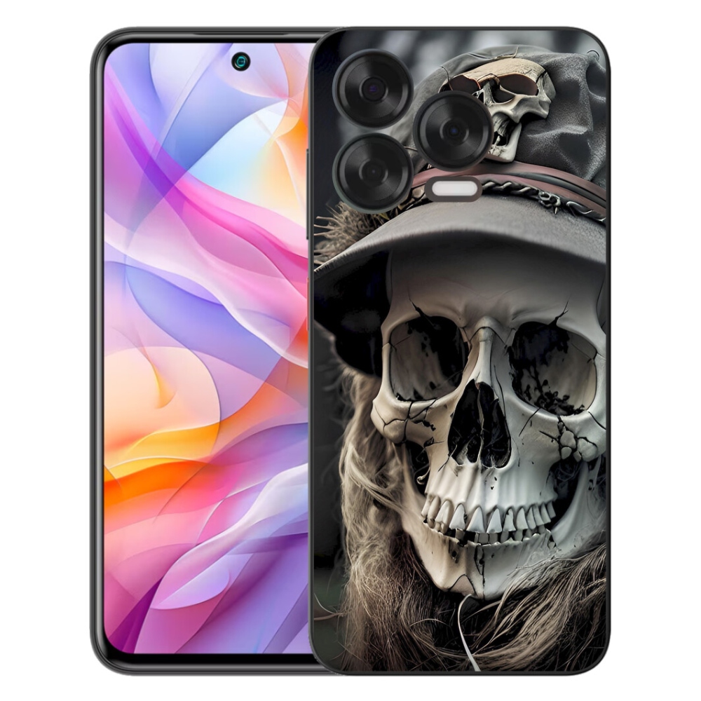 Gélový kryt mmCase na ZTE Blade V70 Vita - temná lebka