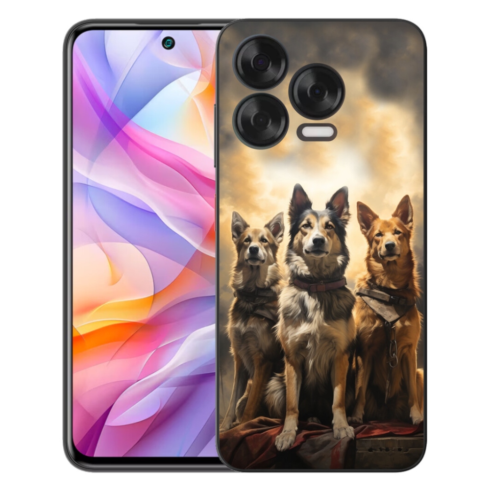 Gélový kryt mmCase na ZTE Blade V70 Vita - tri psy