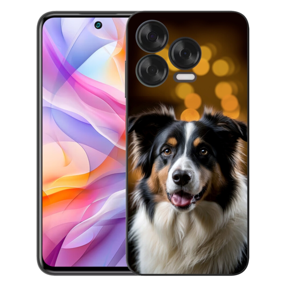 Gélový kryt mmCase na ZTE Blade V70 Vita - usmievavý austrálsky ovčiak
