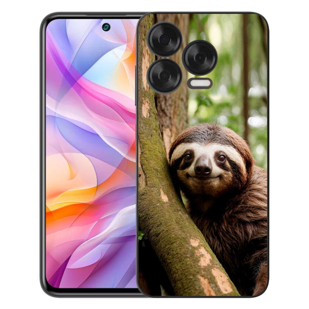 Gélový kryt mmCase na ZTE Blade V70 Vita - usmievavý leňochod