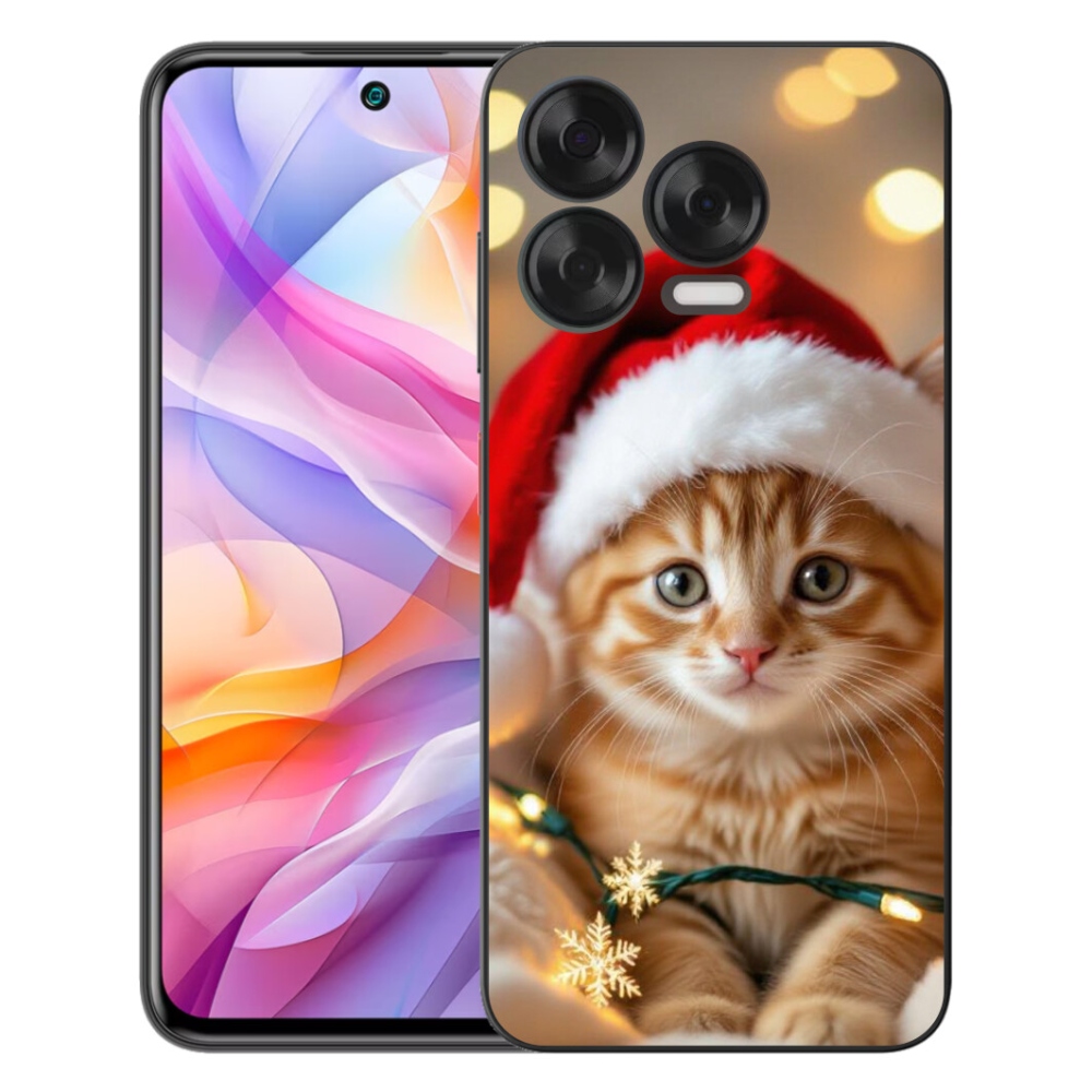 Gélový kryt mmCase na ZTE Blade V70 Vita - vianočné mačiatko