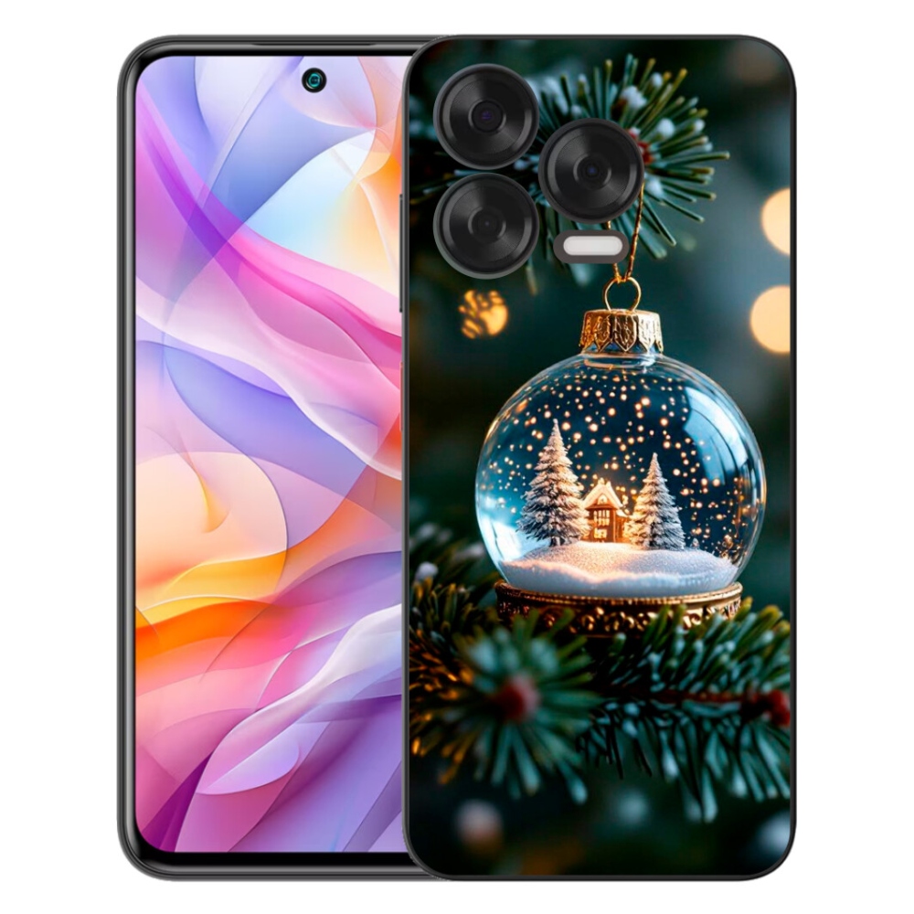 Gélový kryt mmCase na ZTE Blade V70 Vita - vianočné gule 2