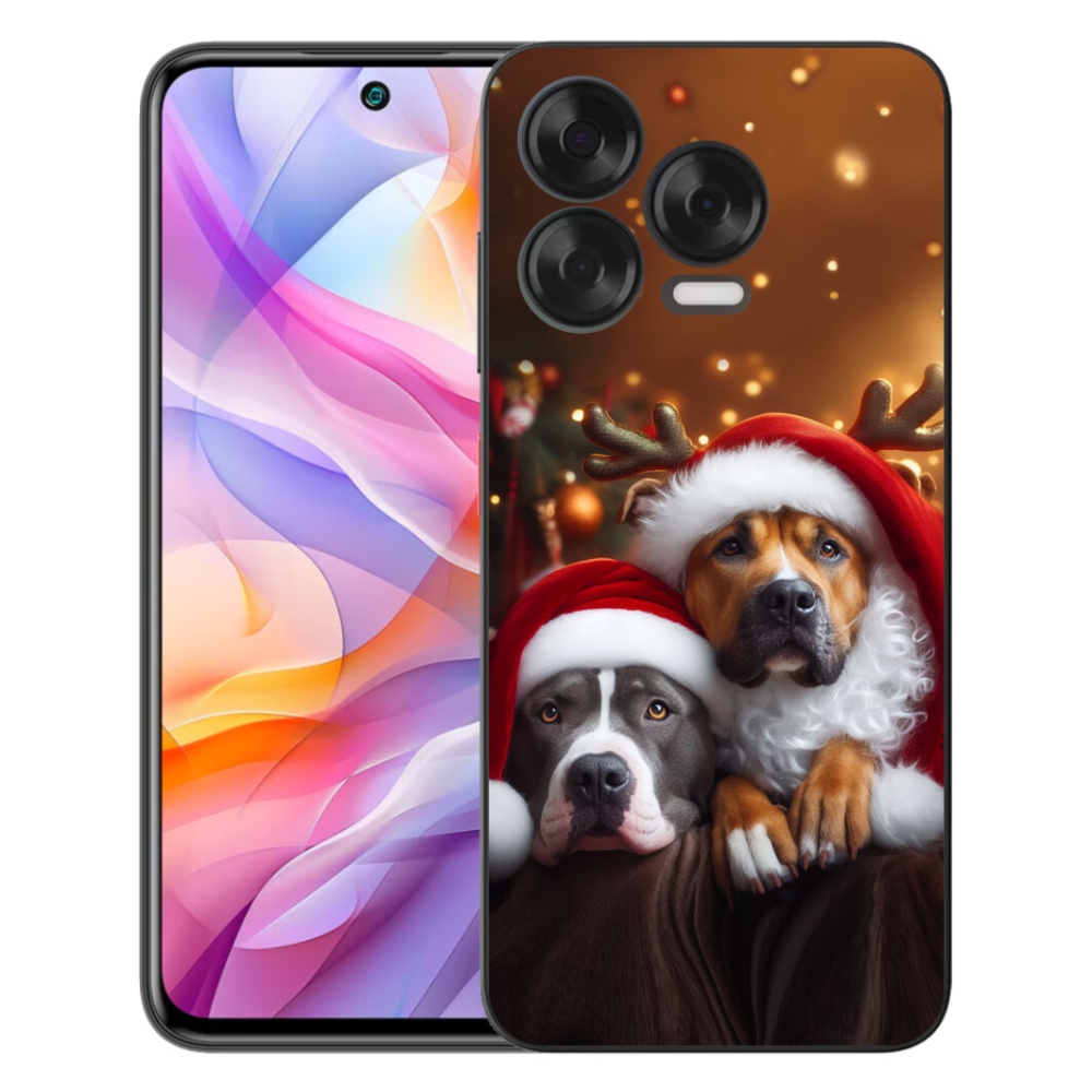 Gélový kryt mmCase na ZTE Blade V70 Vita - vianočné psy