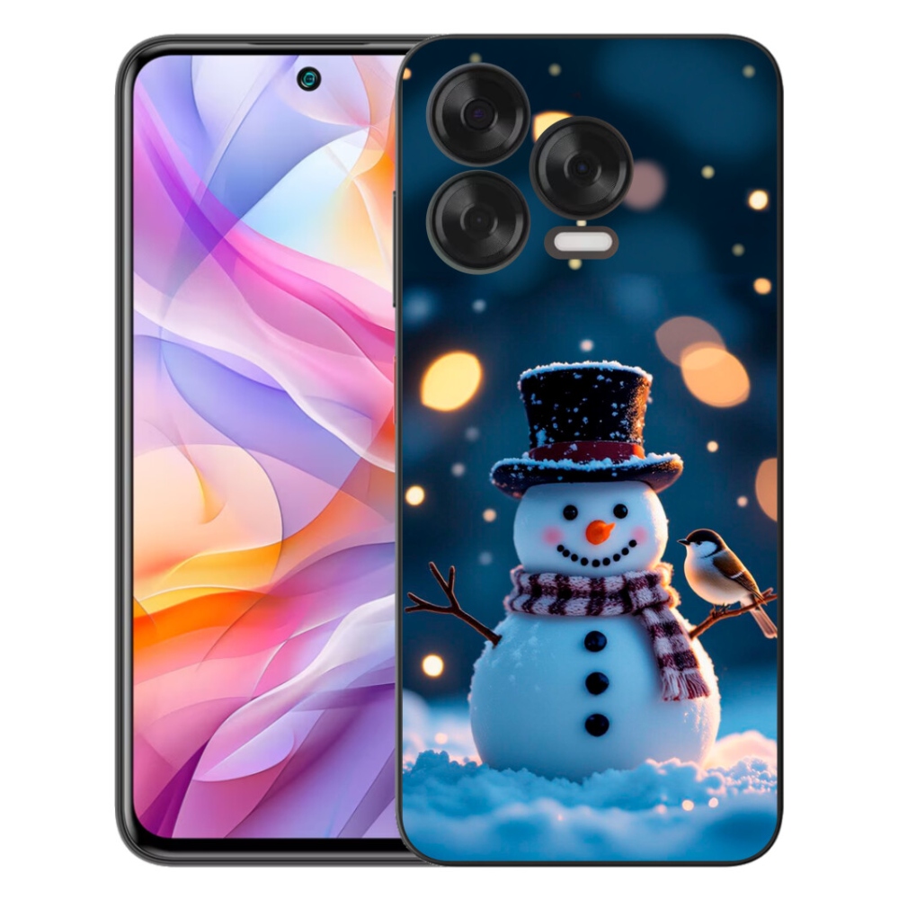 Gélový kryt mmCase na ZTE Blade V70 Vita - vianočný snehuliak