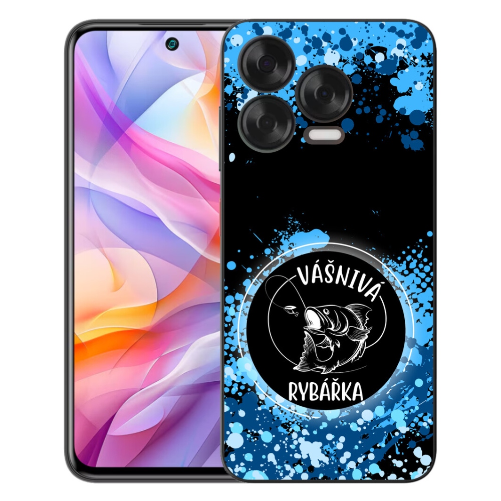 Gélový kryt mmCase na ZTE Blade V70 Vita - vášnivá rybárka čierne pozadie