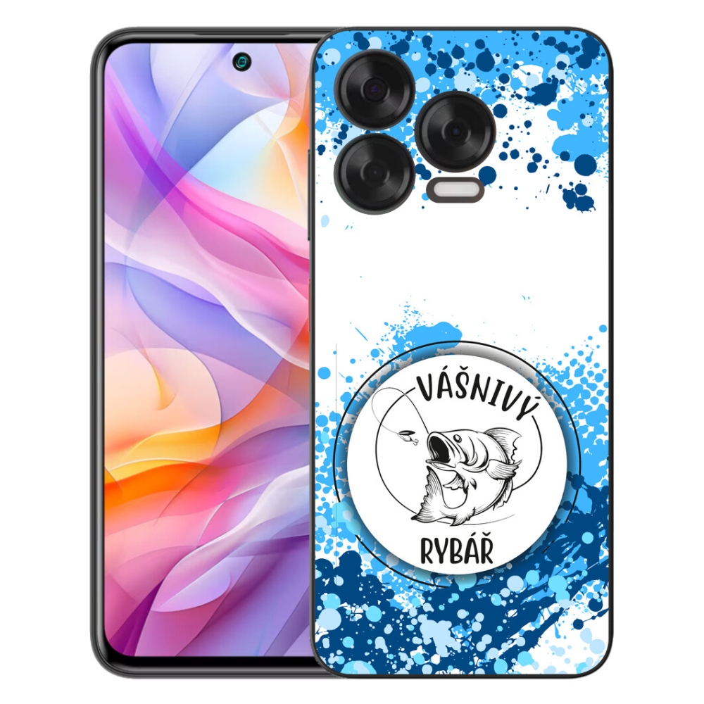 Gélový kryt mmCase na ZTE Blade V70 Vita - vášnivý rybár biele pozadie