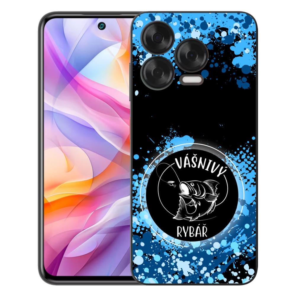 Gélový kryt mmCase na ZTE Blade V70 Vita - vášnivý rybár čierne pozadie