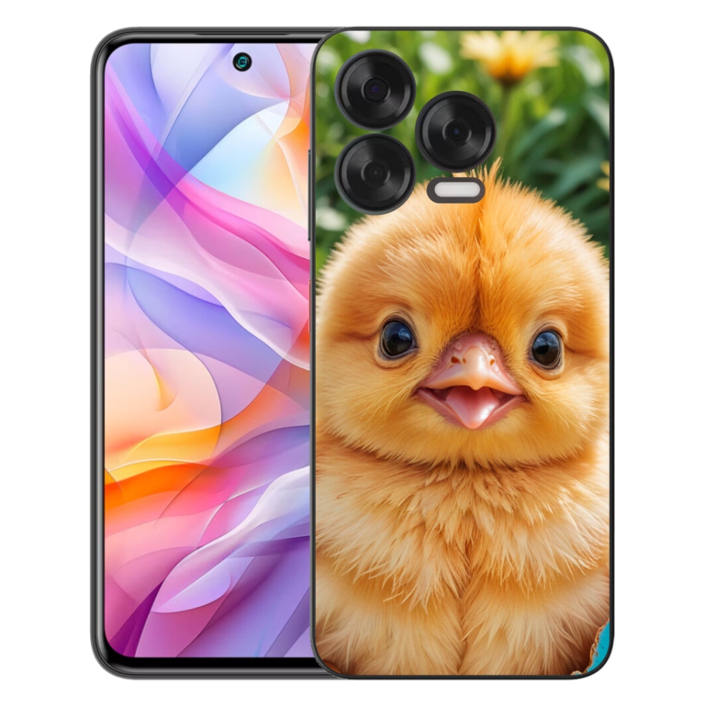 Gélový kryt mmCase na ZTE Blade V70 Vita - veselé kuriatko