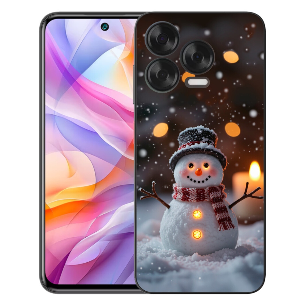 Gélový kryt mmCase na ZTE Blade V70 Vita - veselý snehuliak