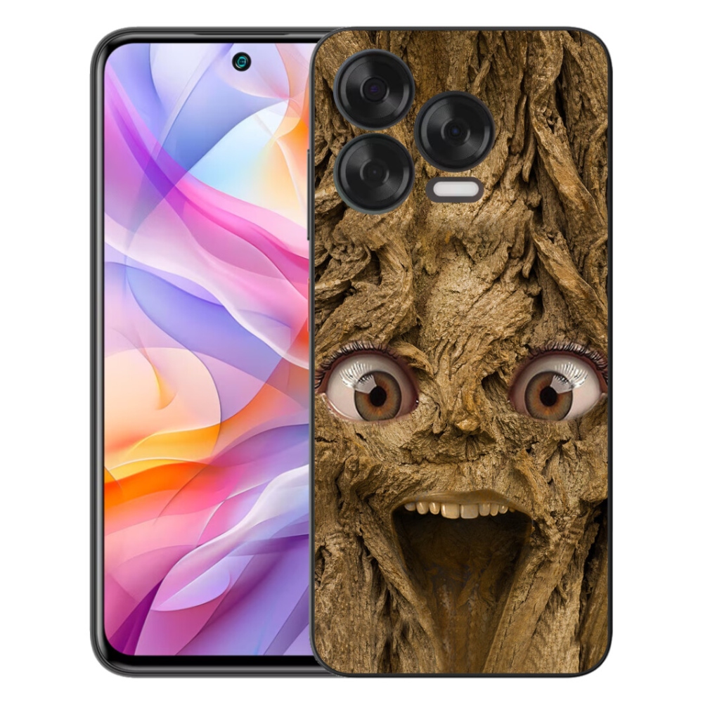Gélový kryt mmCase na ZTE Blade V70 Vita - veselý strom s očami