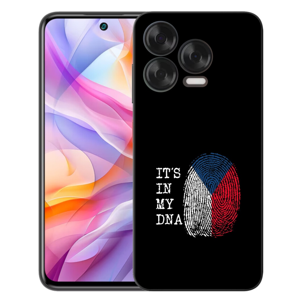 Gélový kryt mmCase na ZTE Blade V70 Vita - vlajka odtlačok prsta čierne pozadie