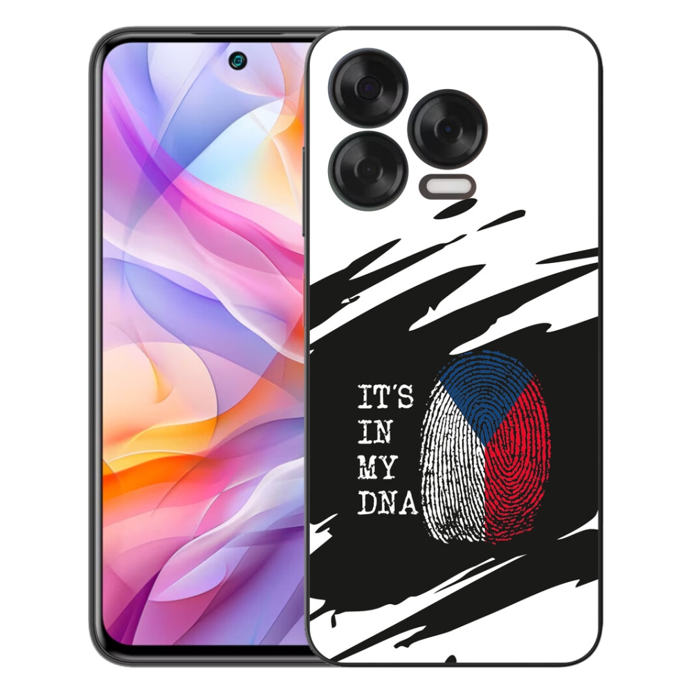 Gélový kryt mmCase na ZTE Blade V70 Vita - vlajka odtlačok prsta čiernobiele pozadie