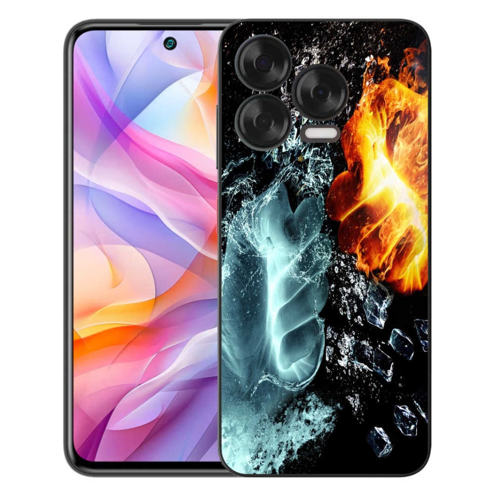 Gélový kryt mmCase na ZTE Blade V70 Vita - voda a oheň
