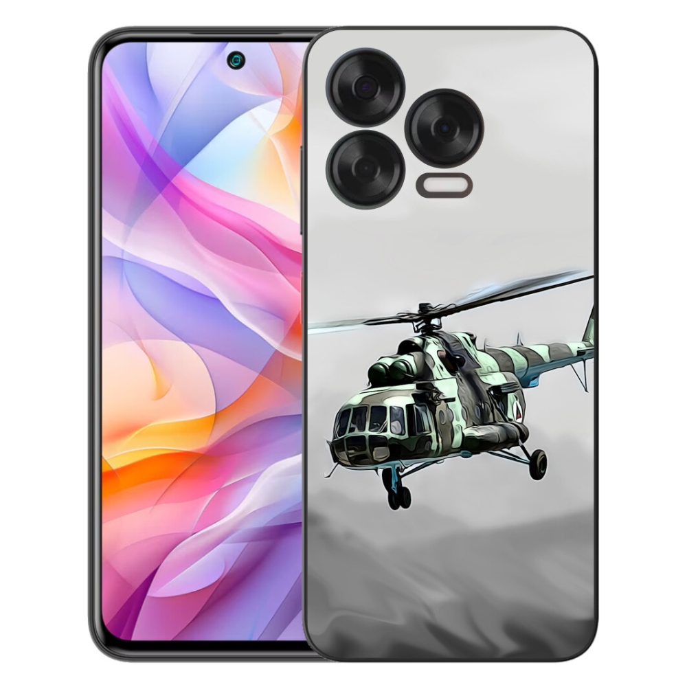 Gélový kryt mmCase na ZTE Blade V70 Vita - vojenský vrtuľník
