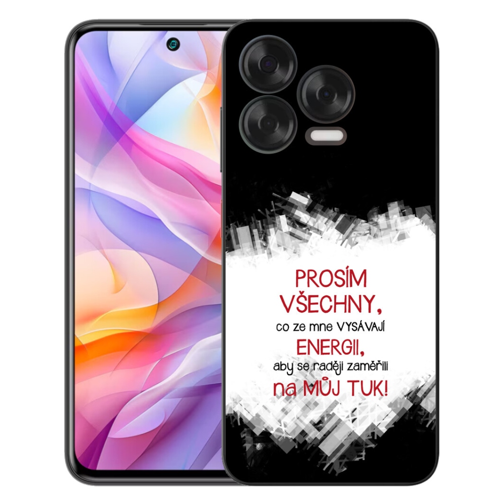 Gélový kryt mmCase na ZTE Blade V70 Vita - vtipný text 1 červený