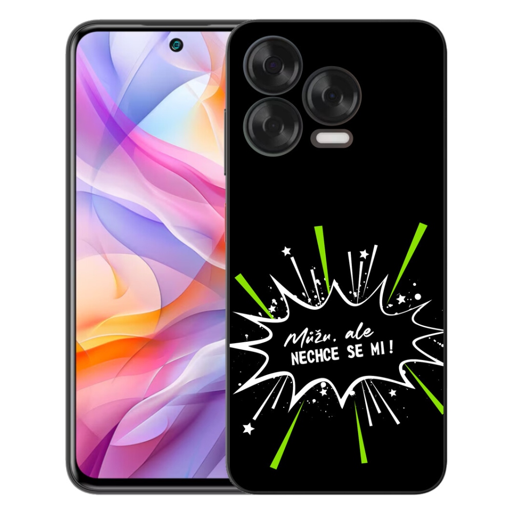 Gélový kryt mmCase na ZTE Blade V70 Vita - vtipný text 11 čierne pozadie
