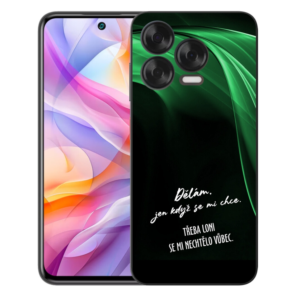 Gélový kryt mmCase na ZTE Blade V70 Vita - vtipný text 12 čierne pozadie