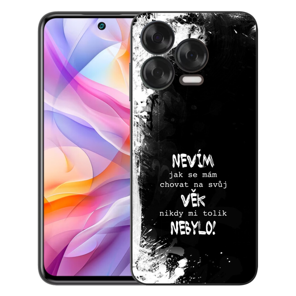 Gélový kryt mmCase na ZTE Blade V70 Vita - vtipný text 14 čierne pozadie