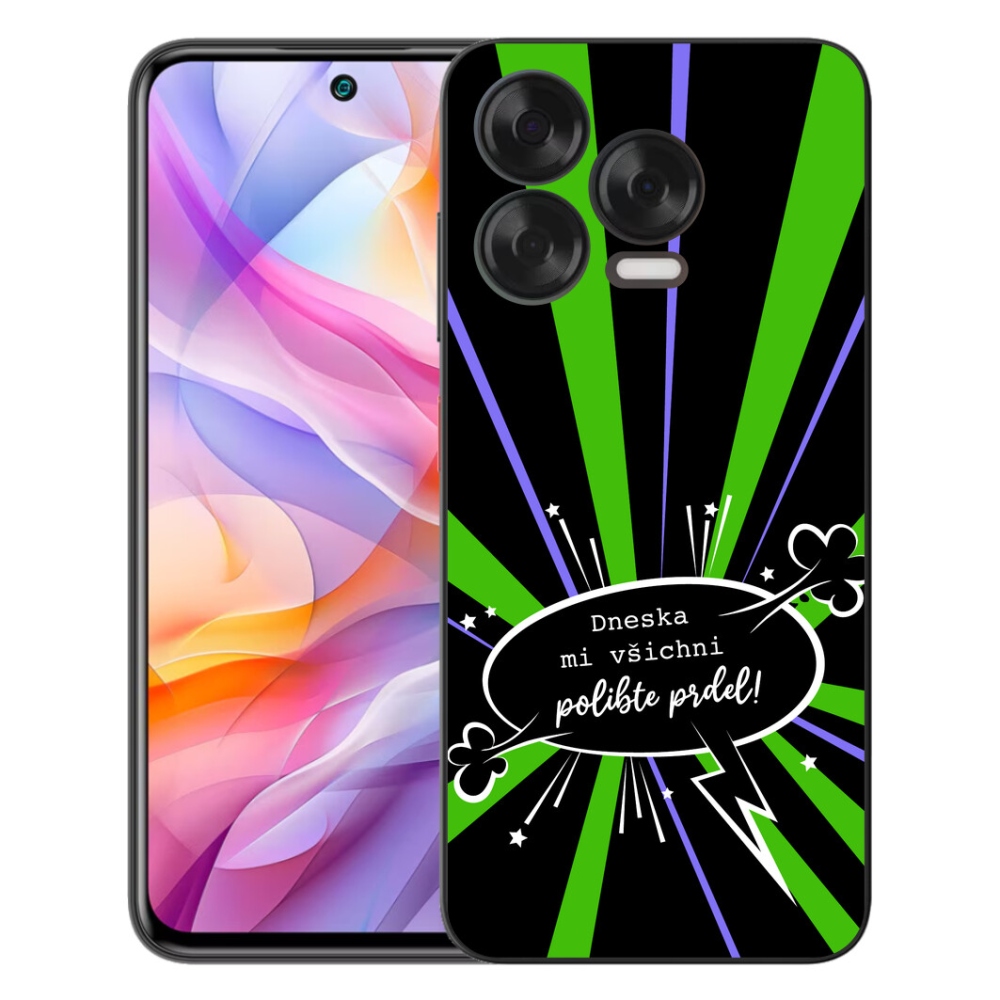 Gélový kryt mmCase na ZTE Blade V70 Vita - vtipný text 15 čierne pozadie