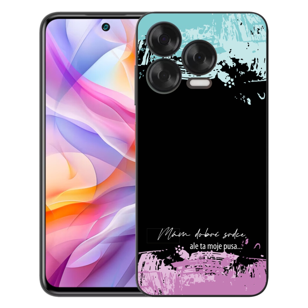 Gélový kryt mmCase na ZTE Blade V70 Vita - vtipný text 3 čierne pozadie