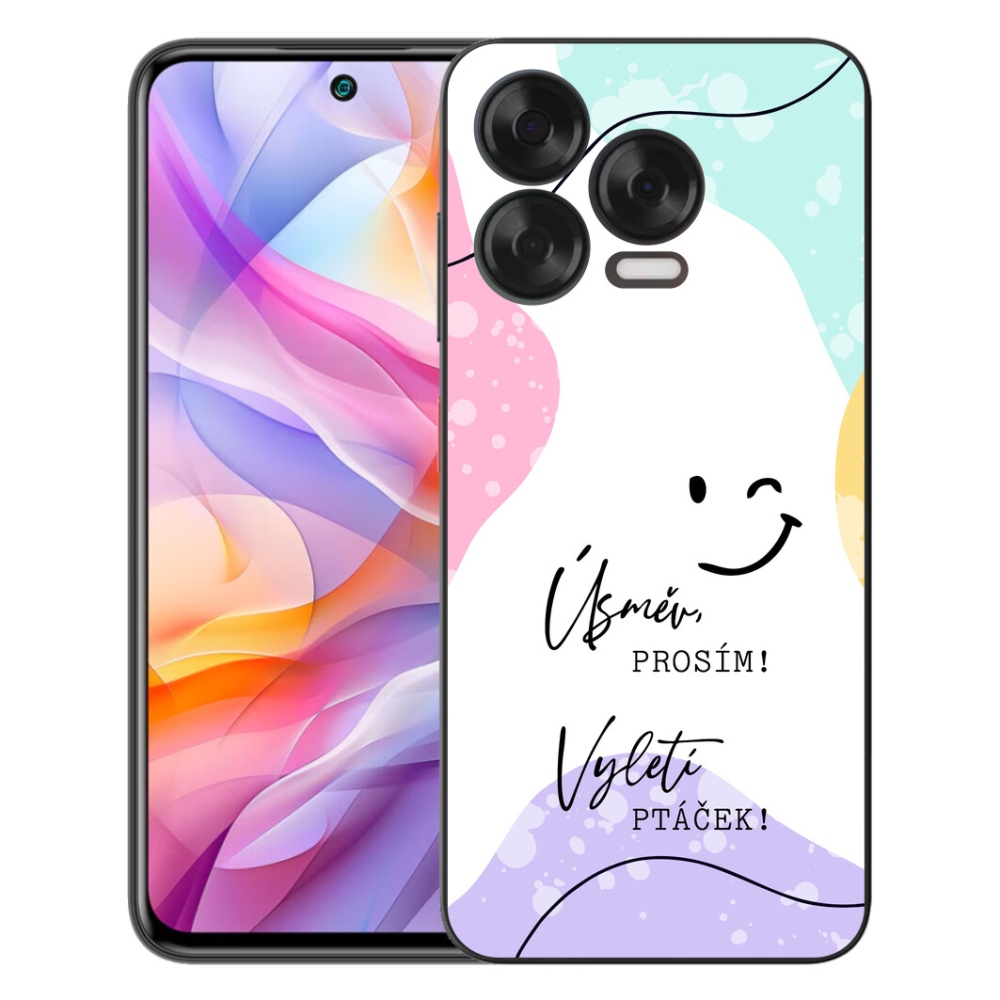 Gélový kryt mmCase na ZTE Blade V70 Vita - vtipný text 4 biele pozadie