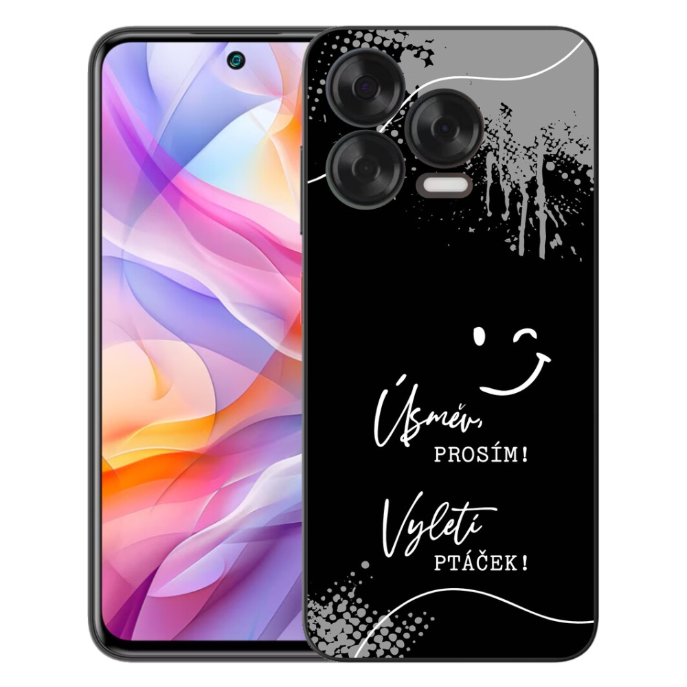 Gélový kryt mmCase na ZTE Blade V70 Vita - vtipný text 4 čierne pozadie