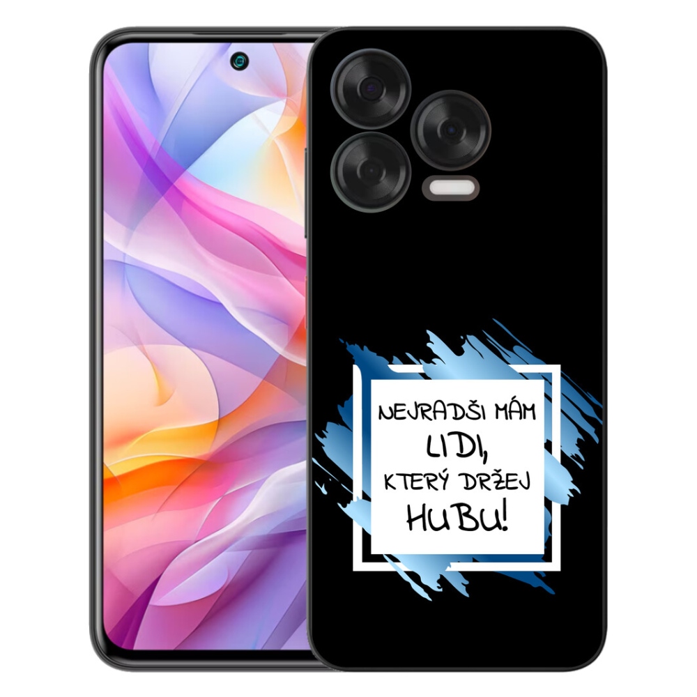 Gélový kryt mmCase na ZTE Blade V70 Vita - vtipný text 7 bieločierne pozadie