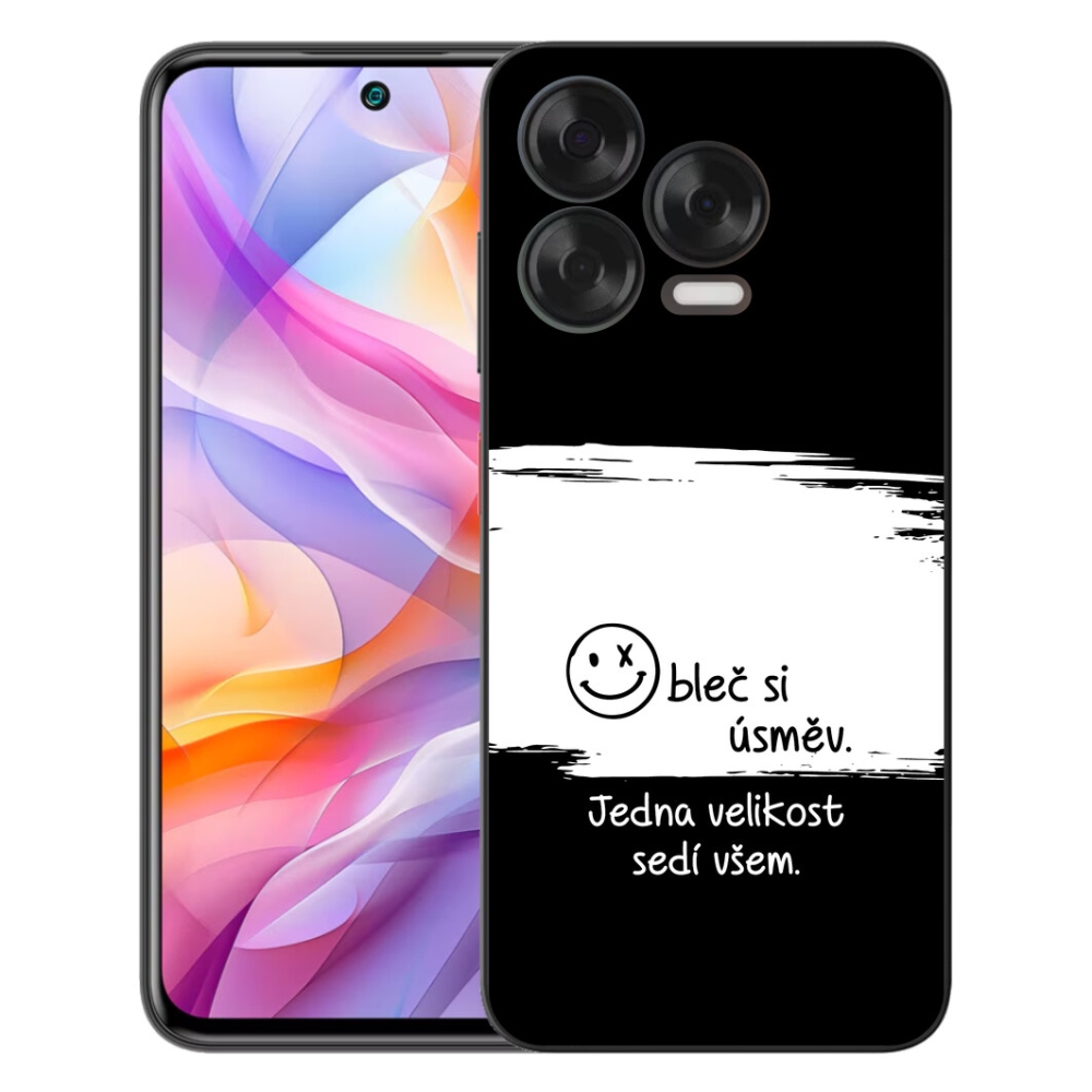 Gélový kryt mmCase na ZTE Blade V70 Vita - vtipný text 8 bieločierne pozadie