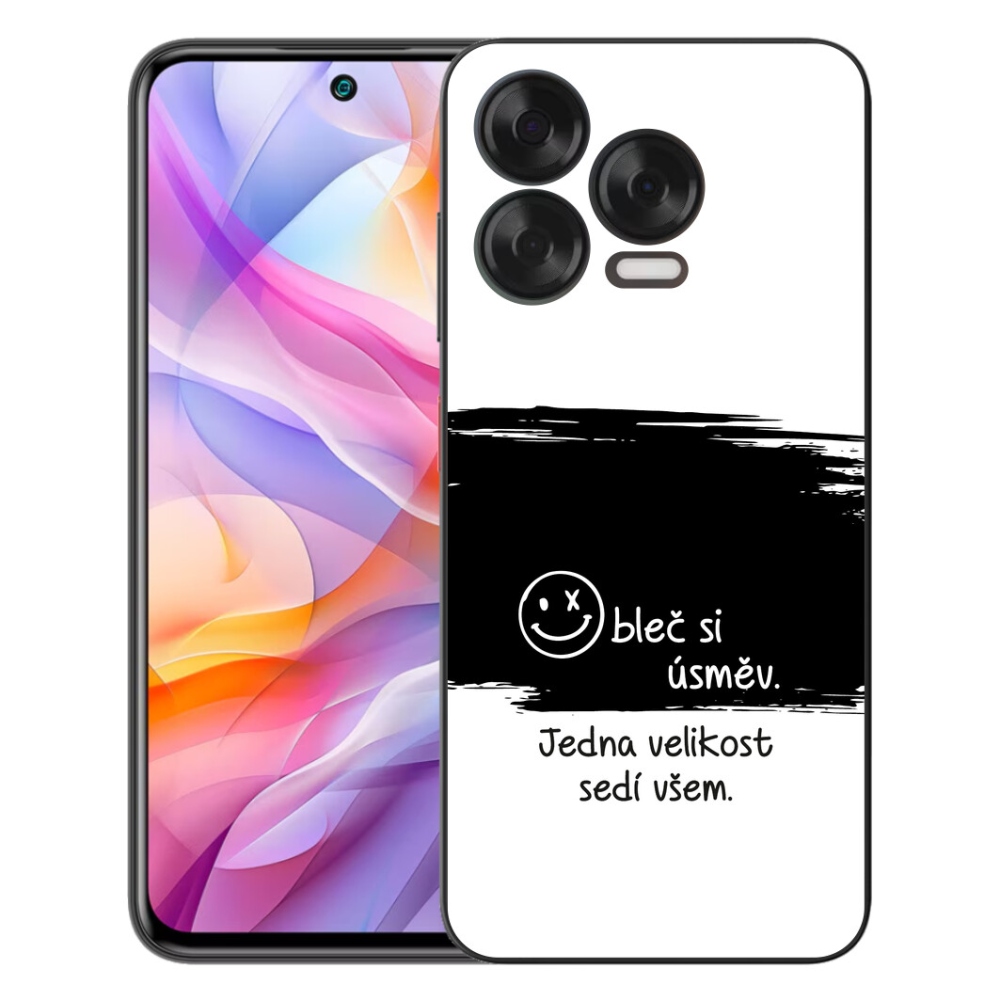 Gélový kryt mmCase na ZTE Blade V70 Vita - vtipný text 8 čiernobiele pozadie