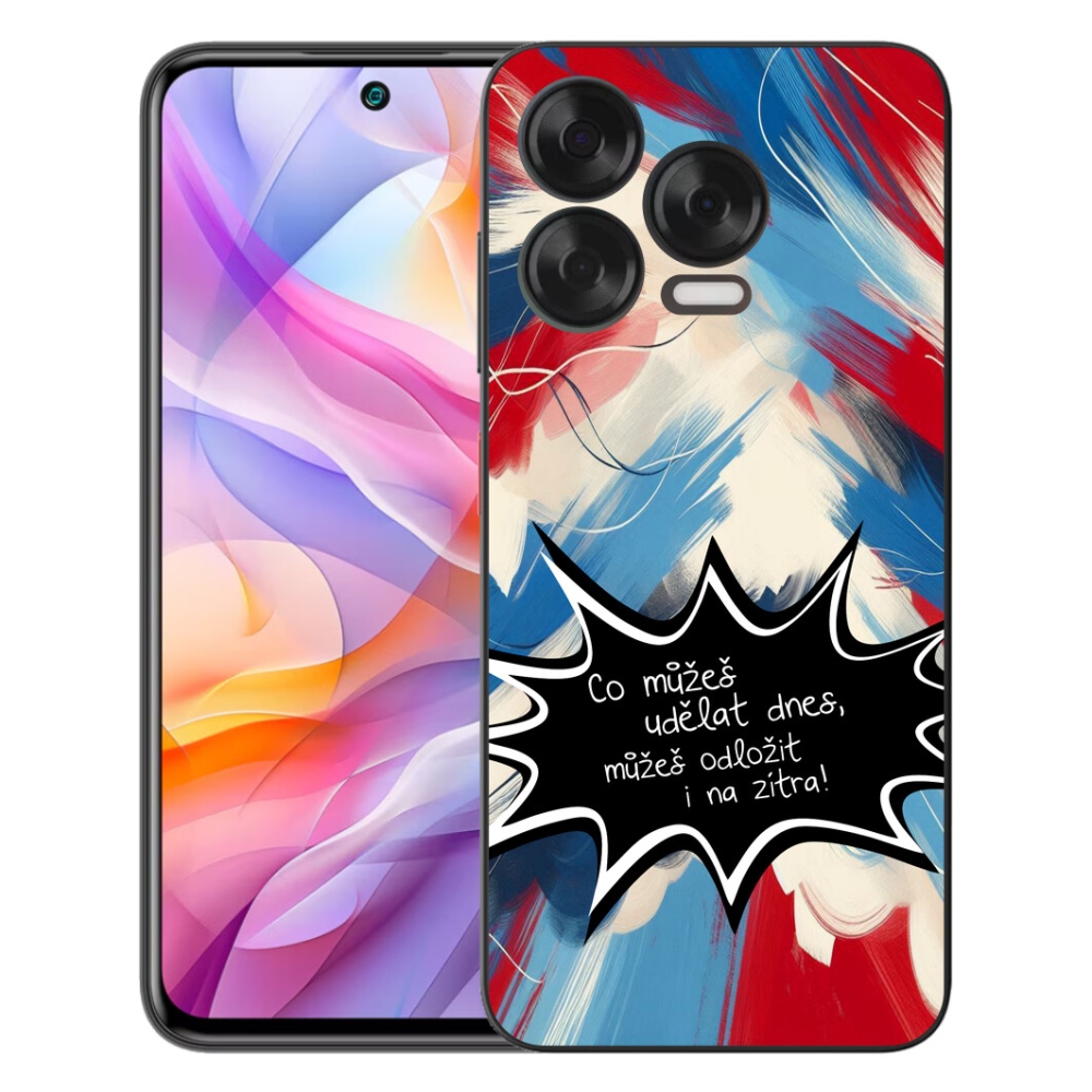 Gélový kryt mmCase na ZTE Blade V70 Vita - vtipný text 9 čierne pozadie