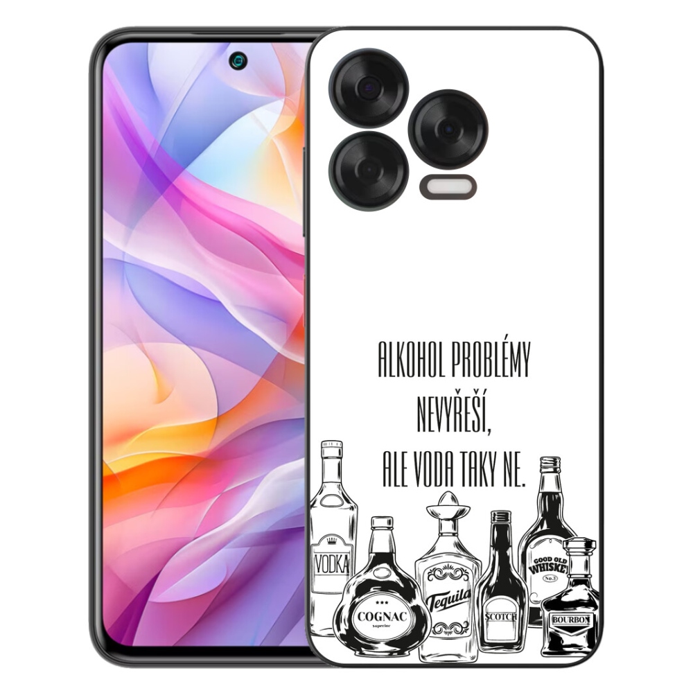 Gélový kryt mmCase na ZTE Blade V70 Vita - vtipný text biele pozadie