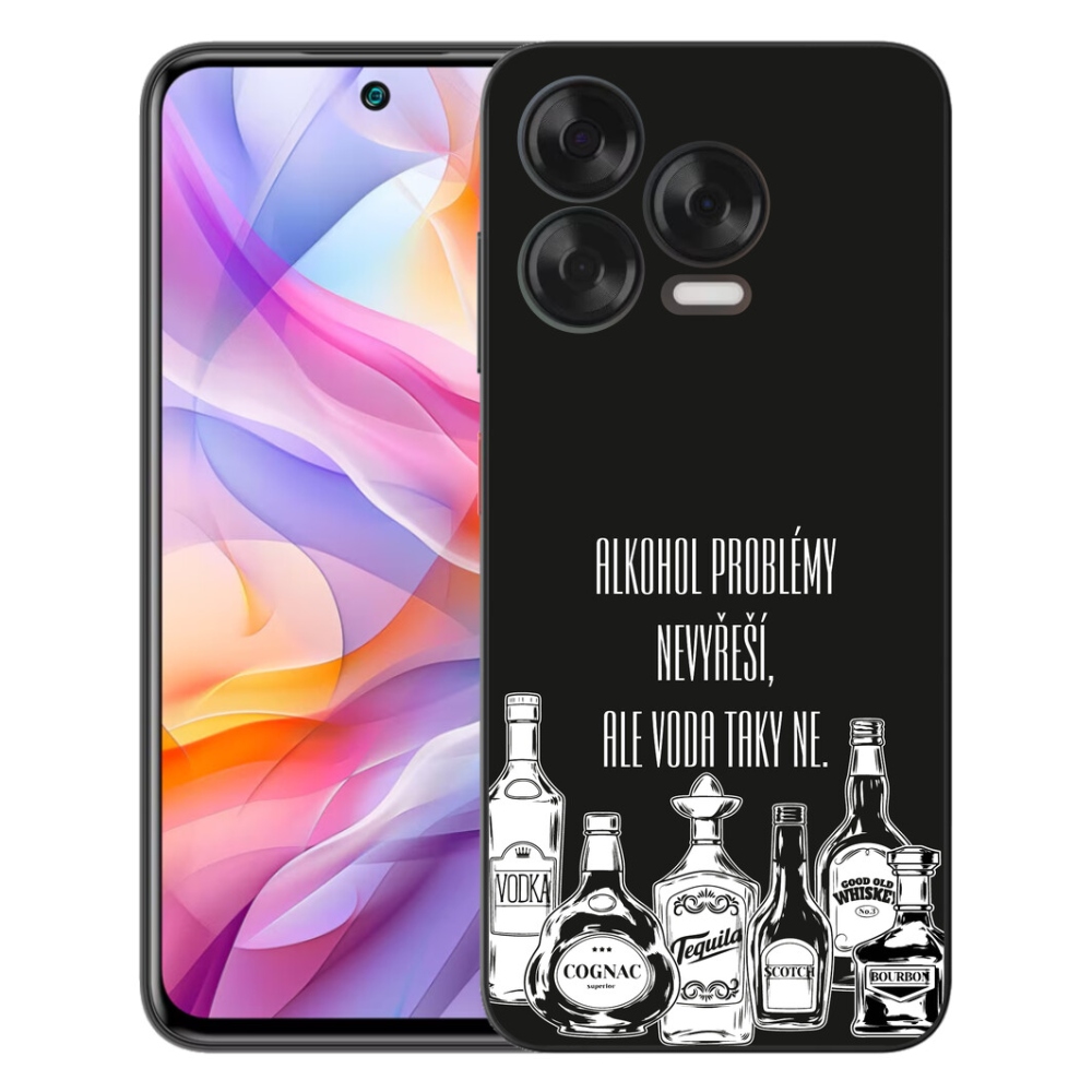Gélový kryt mmCase na ZTE Blade V70 Vita - vtipný text čierne pozadie