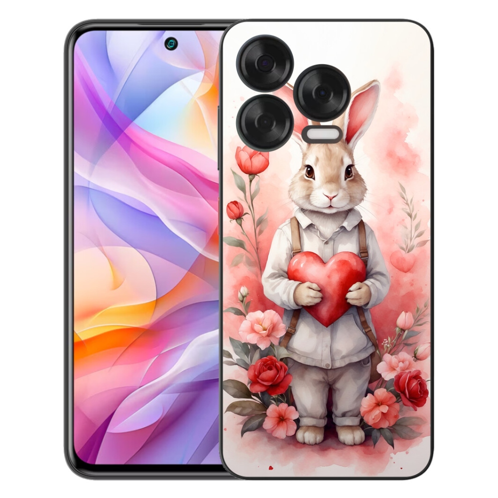 Gélový kryt mmCase na ZTE Blade V70 Vita - zajac so srdiečkom