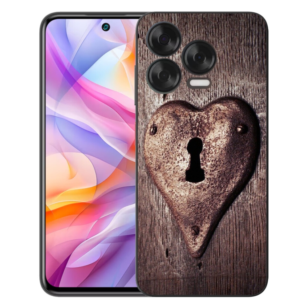 Gélový kryt mmCase na ZTE Blade V70 Vita - zámok v tvare srdca