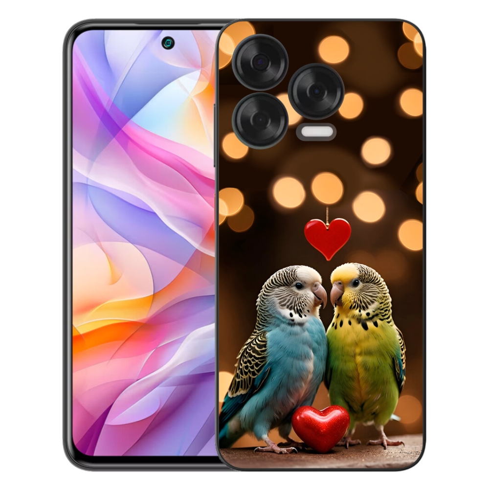 Gélový kryt mmCase na ZTE Blade V70 Vita - zamilovaní papagáje