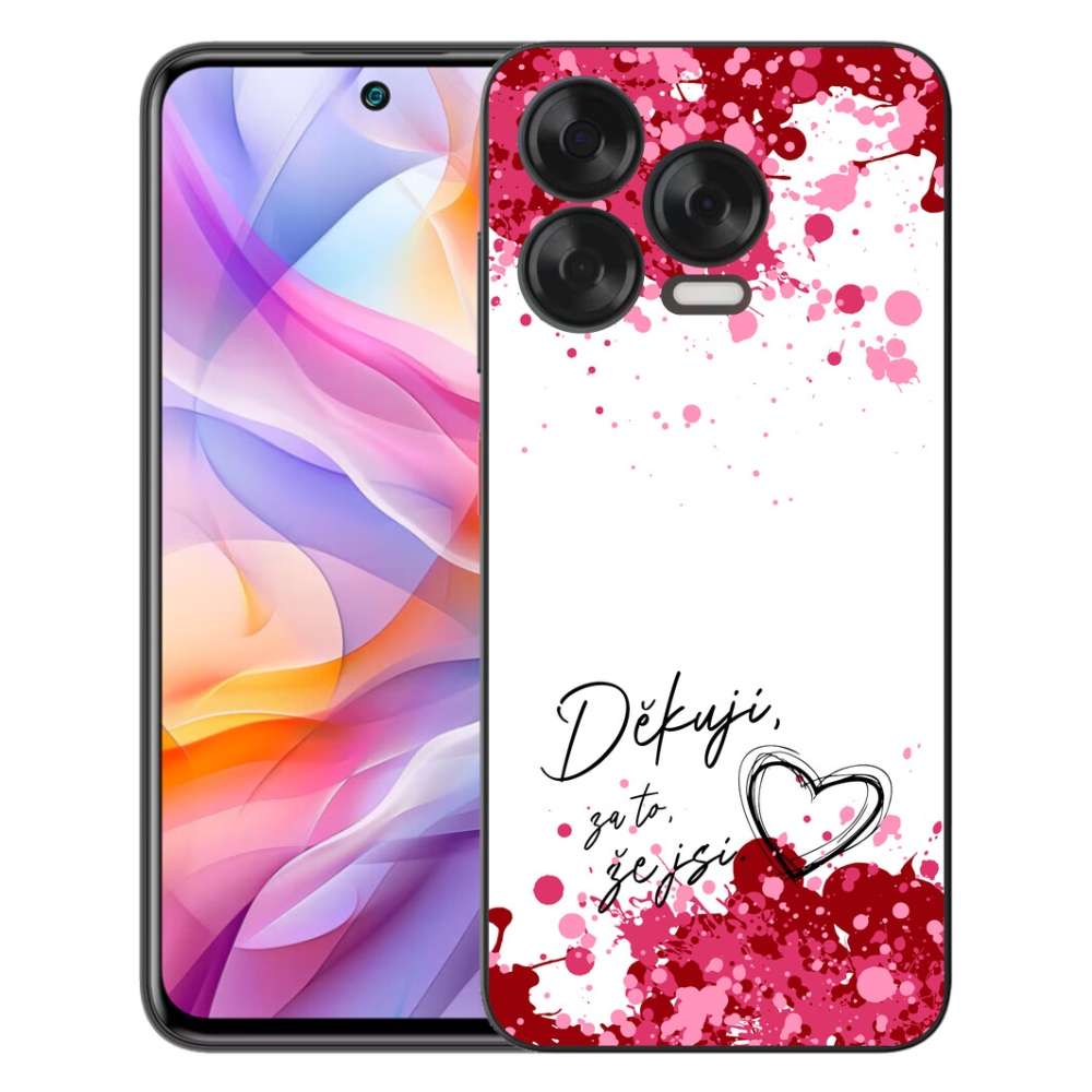 Gélový kryt mmCase na ZTE Blade V70 Vita - zamilovaný text 2 biele pozadie