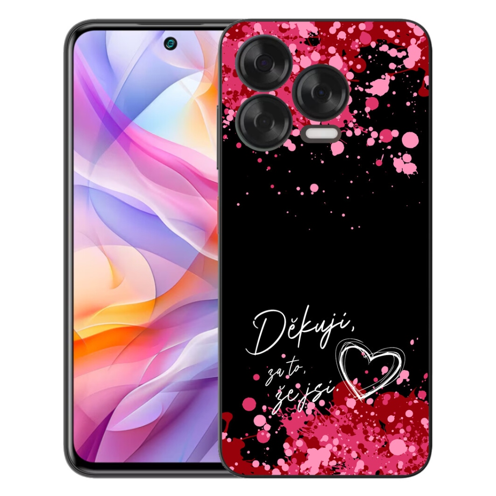 Gélový kryt mmCase na ZTE Blade V70 Vita - zamilovaný text 2 čierne pozadie