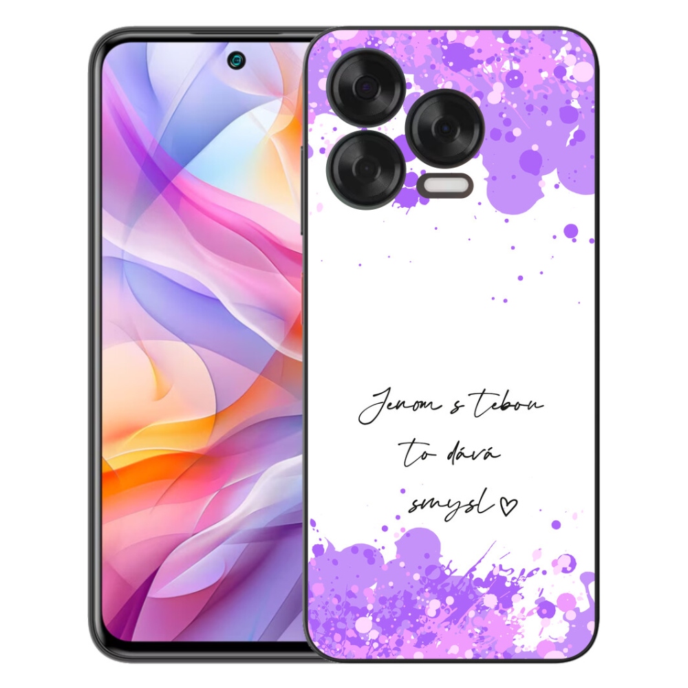 Gélový kryt mmCase na ZTE Blade V70 Vita - zamilovaný text biele pozadie