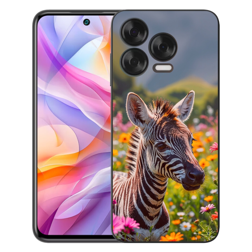Gélový kryt mmCase na ZTE Blade V70 Vita - zebra na lúke
